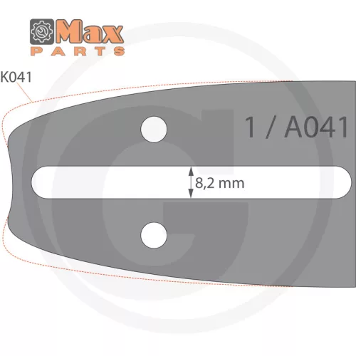 Vezető 25cm  1.1mm  3/8"picco 40 szemes lánchoz 