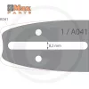 Vezető 35cm  1.3mm  3/8" picco 52 szemes lánchoz 