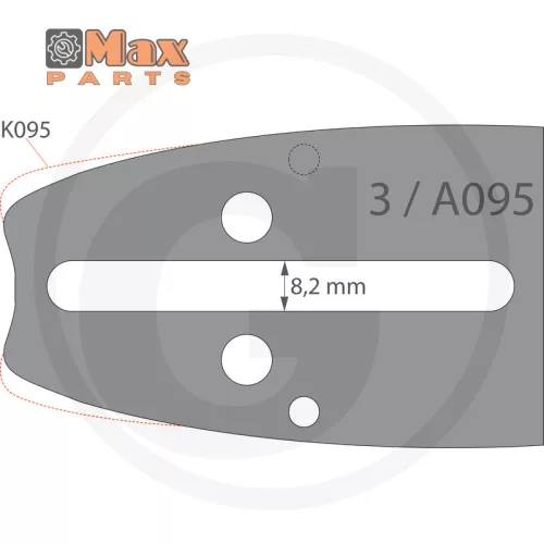 Vezető 33cm  1.3mm .325" 56 szemes lánchoz 