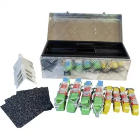 Zurrgurt-Kofferset, mit Alu-Werkzeugbox