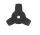 3-tooth Brush Cutter Blade 255 x 25.4 x 1.4 mm