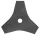 3-tooth Brush Cutter Blade 250 x 25.4 x 1.6 mm