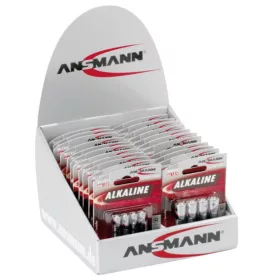   ANSMANN Counter Display Red Alkaline / 11x 4er AAA, 11x 4er AA