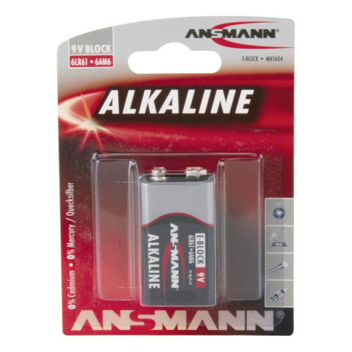 ANSMANN alkaline battery block E / 6LR61 1er Blister