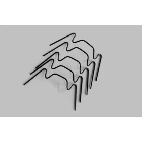   Vitavia glass spring clips made of galvanized spring steel black 20 pieces