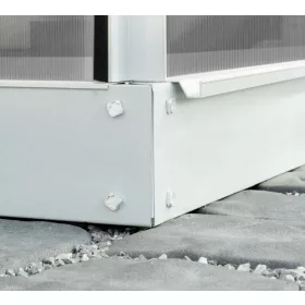   Vitavia Steel Foundation for greenhouse Calypso 3000 bright anodized aluminum