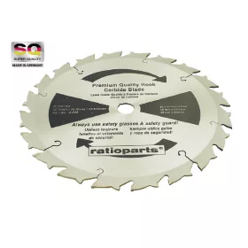 20-Zahn Hartmetallsägeblatt, 250 x 25,4 x 1.8 mm