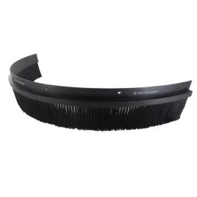 Brush strip for protective hood