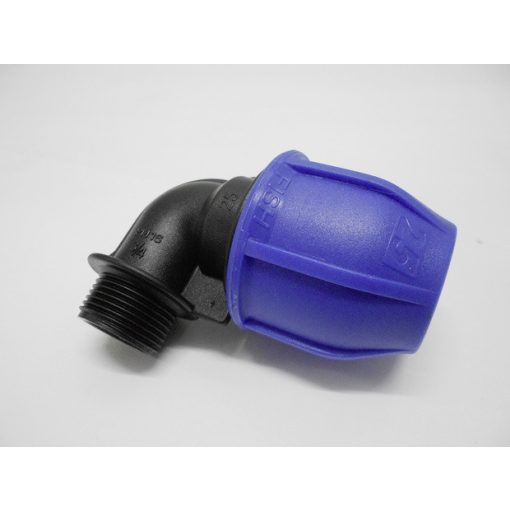 "NORMA PP compression fitting 90°, for tube-Ø 20, with G3/4"" ET"