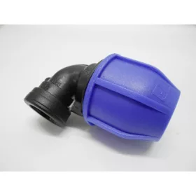   "NORMA PP compression fitting 90°, for tube-Ø 50, with G1 1/2"" IT"