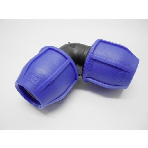 NORMA PP compression fitting, 90°, for tube-Ø 20