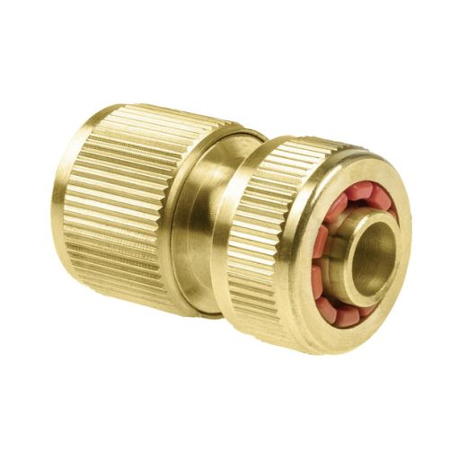 "BRASS Hose quick connector 1/2"" water-stop"
