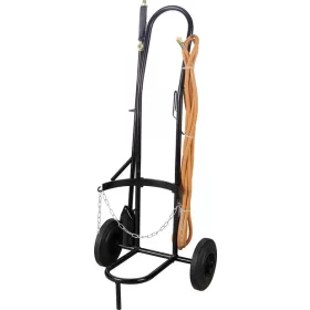 Transport cart for 13 kg gas cylinders with 5 m hose