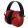 Earmuffs OZAKI red