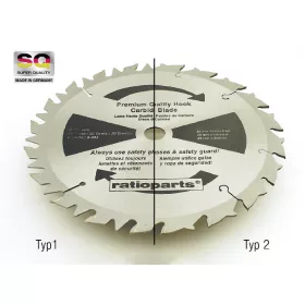 20 fogú keményfém fűrészlap 250 mm