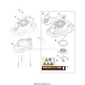 AK - Starting system, Ventilátorház – pozíció: 1