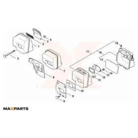 MAXPARTS robbantott ábra – X-vízjel