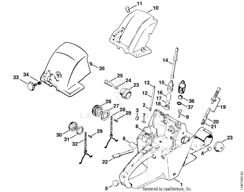 STIHL robbantott ábra STH-78FE63EE57B54609 – alkatrész pozíció: 17