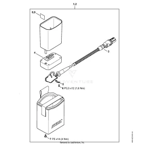 Csatlakozóvezetékes AP övtáska STIHL 0000-440-5103