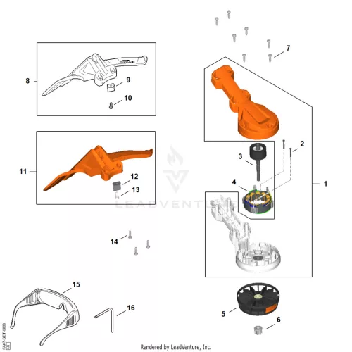 AC - Villanymotor, Deflector – pozíció: 15