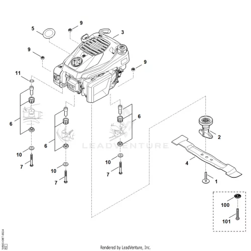 AD - Motor, Kés – pozíció: 1, 101
