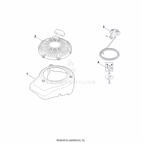 AK - Fan Fedél, Indítószerkezet device – pozíció: 2