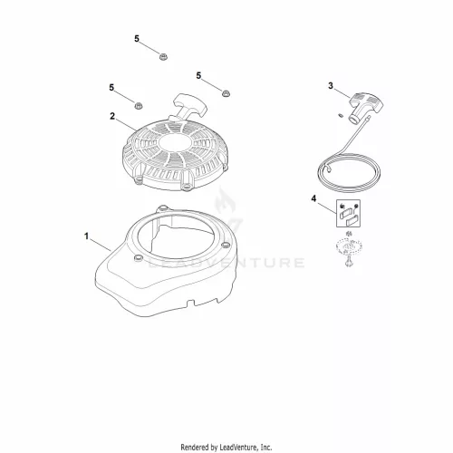 AK - Fan Fedél, Indítószerkezet device – pozíció: 2