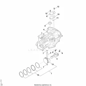Dugattyúgyűrű készlet STIHL 0004-007-1033