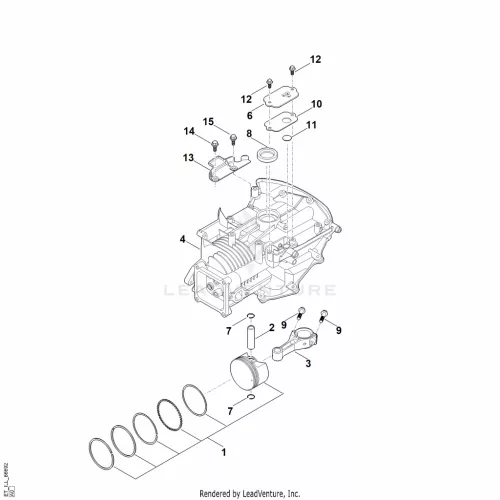 AC - Forgattyúsház, piston, connecting rod – pozíció: 6