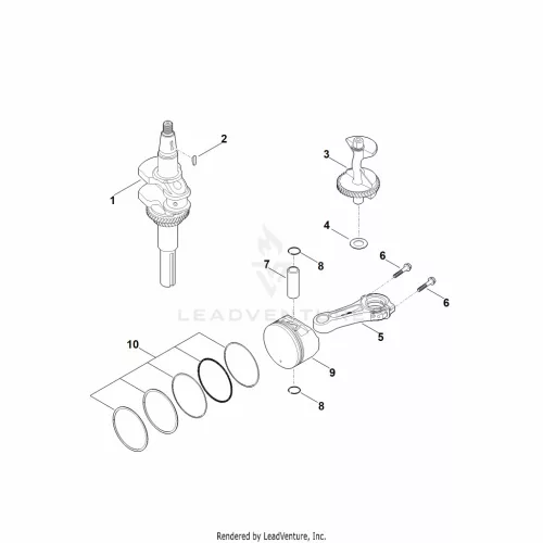 AD - Crankshaft, piston – pozíció: 8