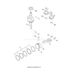 AF - Crankshaft, piston – pozíció: 4