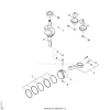 AF - Crankshaft, piston – pozíció: 4