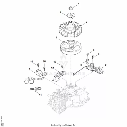 AI - Gyújtásrendszer, flywheel – pozíció: 8