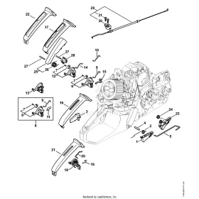 Vezérlőtengely STIHL 1140-180-0903