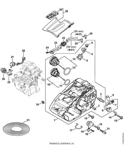 AC - Motor Burkolat – pozíció: 22
