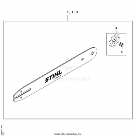   Vezetőlemez L04 35cm/14" 1,3mm/0.050" STIHL 3050-008-0309