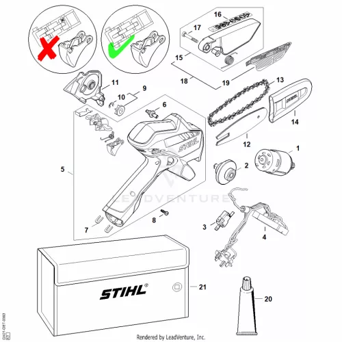 STIHL robbantott ábra STH-8E7755E69E67E8B8 – alkatrész pozíció: 13