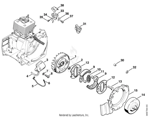 STIHL FS500 fűkasza alkatrész és tartozék
