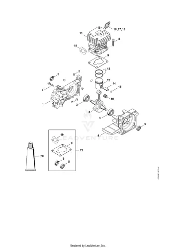 STIHL robbantott ábra STH-A26D1C4595F3F244 – alkatrész pozíció: 6