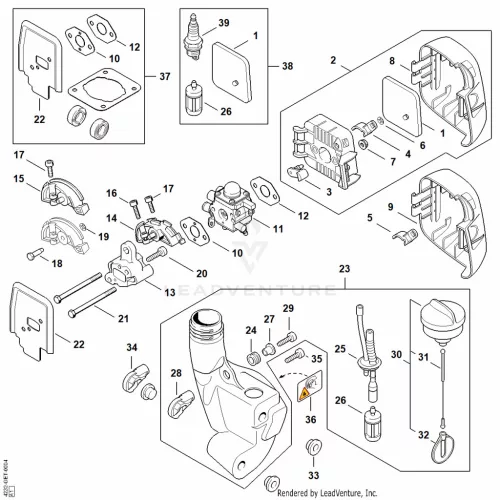STIHL robbantott ábra STH-1BD62804850A1367 – alkatrész pozíció: 11