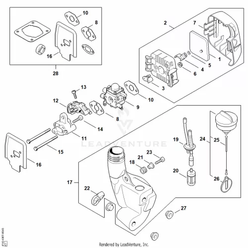 STIHL robbantott ábra STH-7B4AB748A5CB99CD – alkatrész pozíció: 9