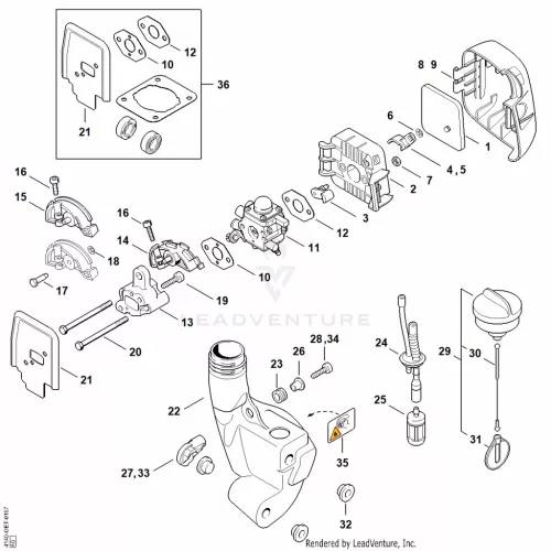 STIHL robbantott ábra STH-90B0EE3A7791A0C0 – alkatrész pozíció: 9