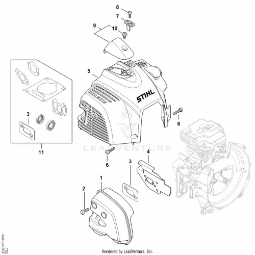 STIHL robbantott ábra STH-FF1A3F63D0E3B8AF – alkatrész pozíció: 5