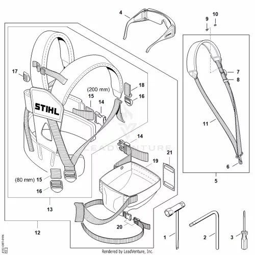 STIHL robbantott ábra STH-E78A080D14C255D8 – alkatrész pozíció: 13