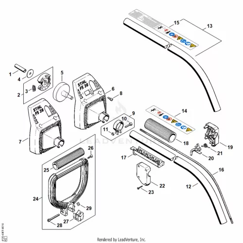 STIHL robbantott ábra STH-BA99216134DA694B – alkatrész pozíció: 2