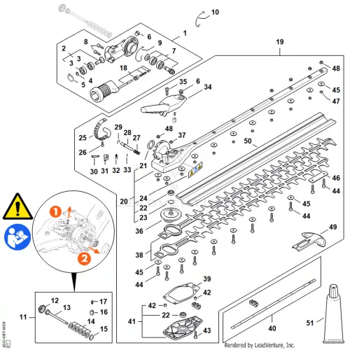 AL - Angle drive, adjustable thru 130°, 600 mm – pozíció: 44