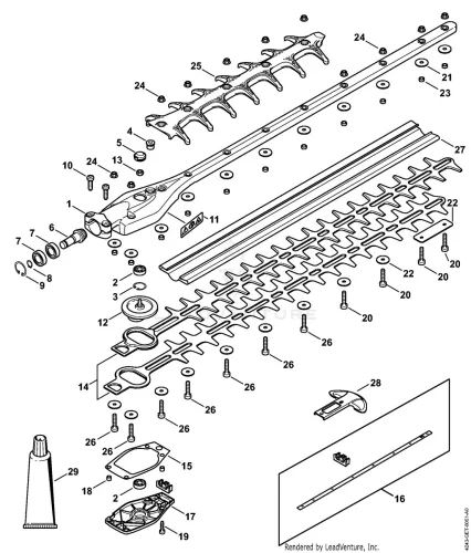 AD - Szöghajtás 0° 600 mm – pozíció: 2