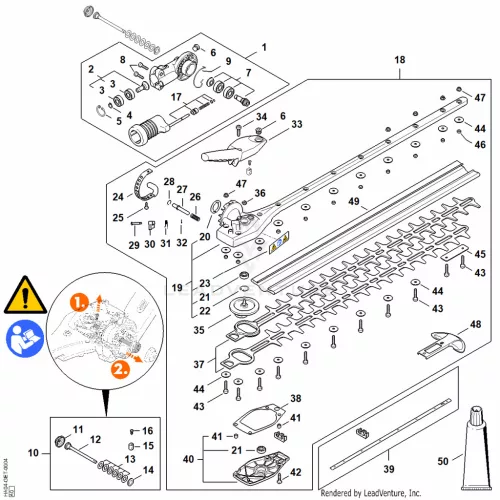 AF - Angle drive, adjustable thru 145°, 600 mm – pozíció: 21