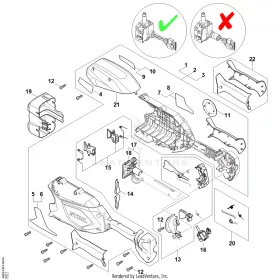 STIHL robbantott ábra STH-1D55FACF63BB2A6F – pozíció: 1