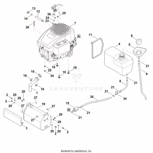 AG - Motor, tank – pozíció: 12